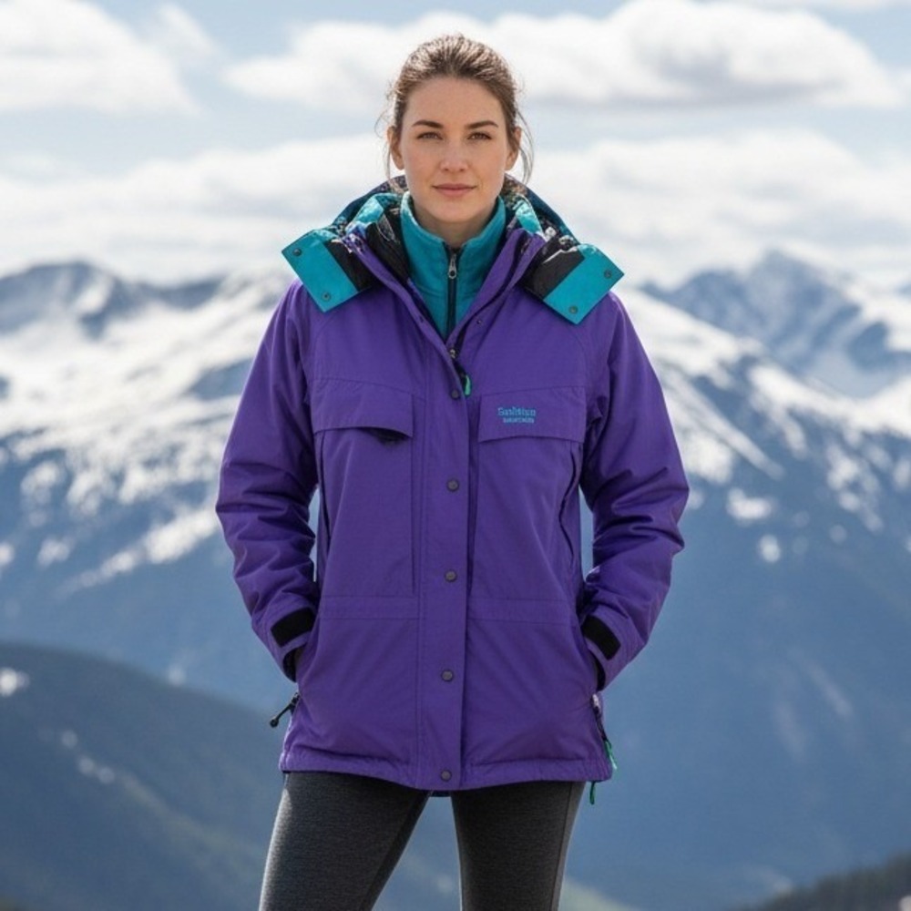 Solstice Microshed Ski Jacket‎ Women's M Puffer Gorpcore Trekking Hike Zip Coat